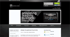 Desktop Screenshot of investment-summits.com