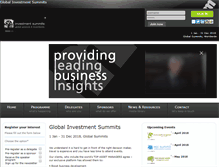 Tablet Screenshot of investment-summits.com